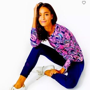 Lilly Pulitzer navy BlueUPF 50+ Luxletic 26" Weekender High Rise Legging